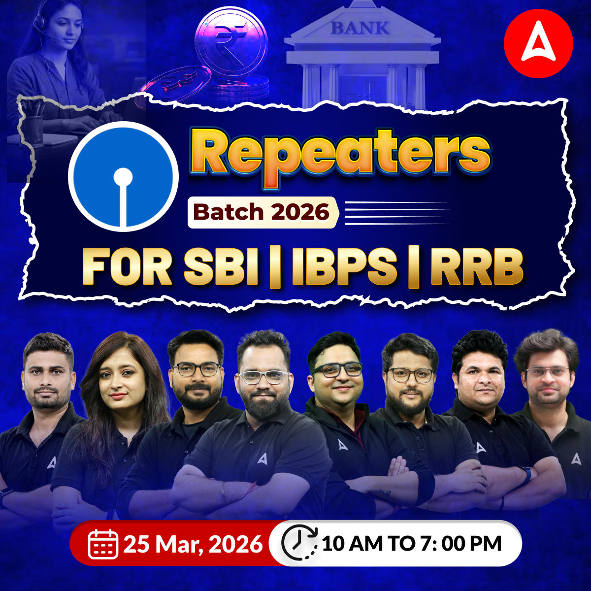 Repeaters Batch 2026 for SBI | IBPS | RRB | Online Live Classes by Adda 247