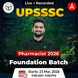 UPSSSC Pharmacist Foundation Batch 2026 | Hindi + English | Online (Live + Recorded) Class by Adda247