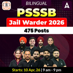 PSSSB Jail Warder 2026 Live Batch | Bilingual | Online Live Classes by Adda 247
