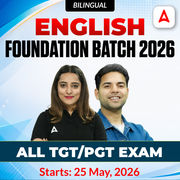 English Foundation Batch 2026 | All TGT/PGT Exam | Online Live Classes by Adda247