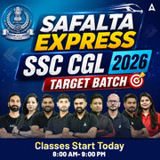 SSC CGL - Safalta Express Target Batch 2026 with Computer Classes, Test Series and Ebook | Hinglish | Online Live Classes By Adda247