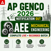 AP AEE Mechanical Engineering Batch | for AP GENCO | Complete Online Live + Recorded Batch 2026 by Adda247