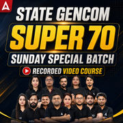State Gencom Super 70 Offline Batch || Sunday Special Batch || Classes by Adda247