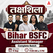 तक्षशिला Bihar BSFC Assistant Manager Complete Batch | Online Live Classes by Adda 247