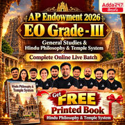 AP Endowment 2026 EO Grade- III | General Studies & Hindu Philosophy & Temple System | Live Batch By Adda247