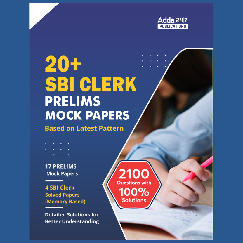 20+ SBI Clerk Prelims Mock Test Papers Book (English Printed Edition) By Adda247