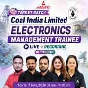 Target : Coal India Limited | Electronics Engineering 2026 | Complete Live + Recorded Batch By Adda 247