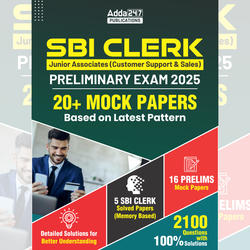 20+ SBI Clerk Prelims Mock Test Papers Book (English Printed Edition) By Adda247