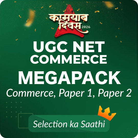 UGC NET COMMERCE MEGAPACK WITH ENGLISH MEDIUM BOOK KIT (LIVE CLASS I TEST SERIES I VIDEOS I BOOKS)