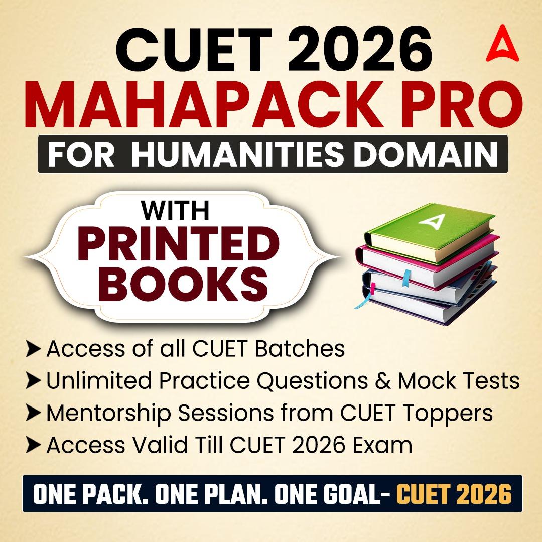 CUET MAHAPACK PRO for HUMANITIES | Online Live Classes with Printed Books by Adda247