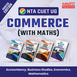 CUET 2024 Commerce Domain + Math Complete Book (English Printed Edition) By Adda247