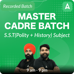 S.S.T (Polity + History) Subject | Master Cadre Batch | Bilingual | Pre Recorded Classes By Adda247