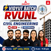 Vidyut Batch - RVUNL (Junior Engineer) | Civil Engineering | Complete Batch By Adda247