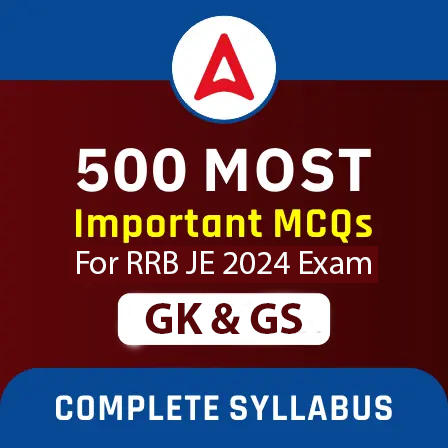 500 Most Important GK & GS MCQs For ALL RRB JE 2024 Exams By Pinki Saroha | Comprehensive E-books by Adda 247