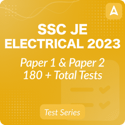 SSC JE ELECTRICAL 2023 Paper 1 & Paper 2 | Complete online Test Series by Adda247