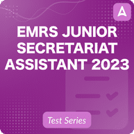 EMRS JUNIOR SECRETARIAT ASSISTANT 2023 Test Series, Complete Bilingual Mock Tests | Mock Test Series by Adda 247