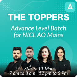 The Toppers | Advance Level Batch for NICL AO Mains | Online Live Classes by Adda 247