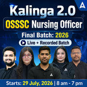 Kalinga 2.0-OSSSC Nursing Officer Final Batch 2026 (Live + Recorded) by Adda247