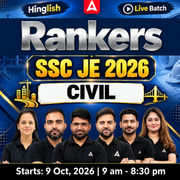 Rankers : SSC JE Civil Engineering 2026 | Live Batch + Test Series + eBooks | Hinglish Online Live Classes By Adda247