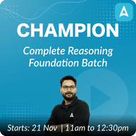 Complete Reasoning Foundation Batch For 2024 Banking Exams (Champion Batch) | Online Live Classes by Adda 247