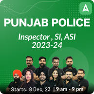 Punjab Police Inspector / SI / ASI  2023-24 Live Batch | Online Live Classes by Adda 247