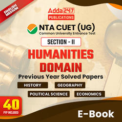 NTA CUET Humanities Domain Previous Year Solved Papers | eBook By Adda247