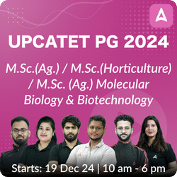 UPCATET PG 2024 Target Batch For M.Sc.(Ag.) / M.Sc.(Horticulture) /M.Sc. (Ag.) Molecular Biology & Biotechnology | Online Live Classes by Adda 247