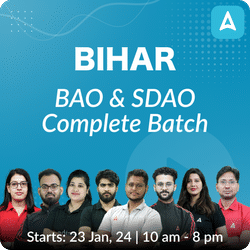 Bihar BAO & SDAO 2024 Complete Batch | Online Live Classes by Adda 247