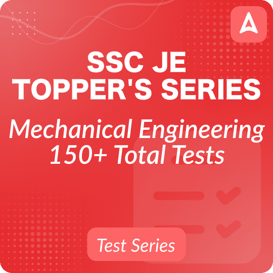 SSC JE Toppers Series Mechanical Engineering 2024 Paper 1 (Prelims), Complete English Online Test Series by Adda247