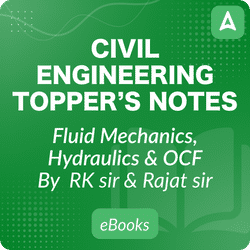 Fluid Mechanics, Hydraulics & OCF Topper’s Handwritten Notes for Civil Engineering eBook by RK & Rajat Sir Complete English eBook by Adda247