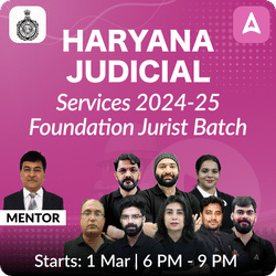 Haryana Judicial Services 2024-25 Jurist Foundation Batch Based on Latest Exam Pattern by Adda247