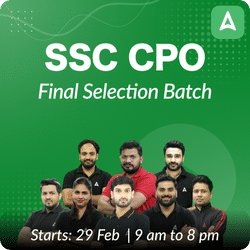 SSC CPO Final Selection Batch For 2024 Exams | Hinglish | Online Live Classes by Adda 247