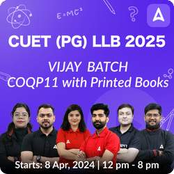 CUET (PG) LLB 2025 VIJAY BATCH | Complete Live Classes By Adda247 with Printed Books (As per Latest Syllabus)
