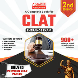 A COMPLETE BOOK FOR CLAT ENTRANCE EXAM | (English Printed Edition) by Adda247
