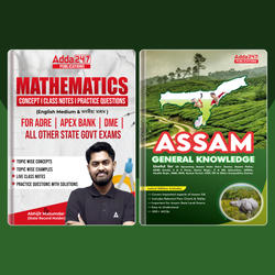 A Combo Book of Assam Maths & Assam State General Knowledge(English Printed Edition) by Adda247