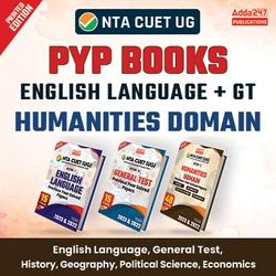 NTA CUET Humanities Domain + English Language + General Test (Previous Year Solved Papers) Books Combo | Printed Edition by Adda247