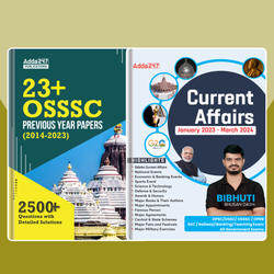 Combo Of 23+ OSSSC PYQ Book & Odisha Current Affairs(English Printed Edition) By Adda 247