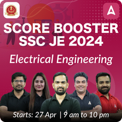 Score Booster Batch - SSC JE 2024 Electrical Engineering | Online Live Classes by Adda 247