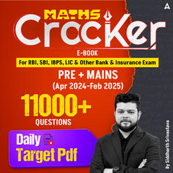 Maths Cracker eBook For Bank & Insurance Exams 2024 by Adda247(English Medium)
