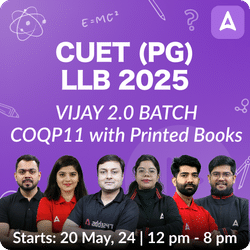 CUET (PG) LLB 2025 VIJAY 2.0 BATCH | Complete live classes with Printed Book Kit by Adda247 (As Per Latest Syllabus)