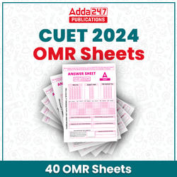 OMR Sheets for CUET 2024 Exam (Set of 40 OMR Sheets) | Printed OMR by Adda247