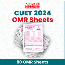 OMR Sheets for CUET 2024 Exam (Set of 80 OMR Sheets) | Printed OMR by Adda247