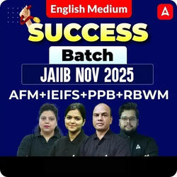 Success Batch | JAIIB Nov 2025 | AFM+IEIFS+PPB+RBWM | English Medium | Online Live Classes by Adda 247