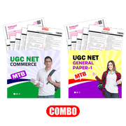 Combo of UGC NET Paper-I + Paper-II- Commerce Mock Test Booklet with 20 OMR sheet(English Printed Edition) by Adda247