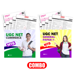 Combo of UGC NET Paper-I + Paper-II- Commerce Mock Test Booklet with 20 OMR sheet(English Printed Edition) by Adda247