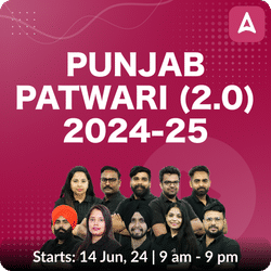 Punjab Patwari 2.0 2024-25 Batch | Online Live Classes by Adda 247
