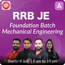 Foundation Batch for RRB JE Mechanical | Online Live Classes by Adda 247