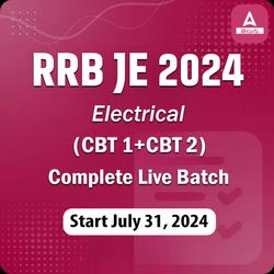 Target RRB JE Electrical 2024 I Complete Tech & Non-Tech Foundation Batch | Online Live Classes by Adda 247