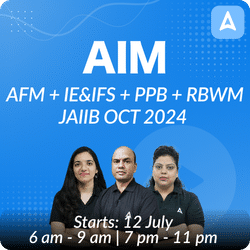 JAIIB AIM COMPREHENSIVE BATCH  | PPB + IE & IFS + AFM + RBWM | OCT 2024 EXAM | ENGLISH MED | Online Live Classes by Adda 247