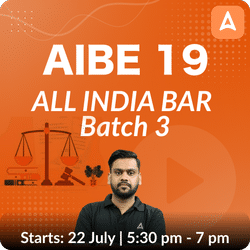 AIBE 19 - All India Bar Council 19 Online Coaching Batch 3 Based on Latest Syllabus by Adda247 Judiciary